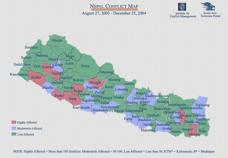 Nepal Conflict Map